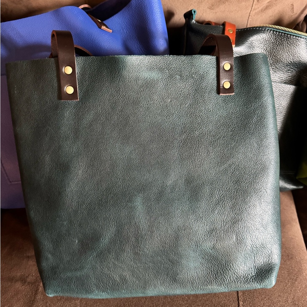 Portland Leather Goods Medium Classic Lagoon Tote - Picture 2 of 4